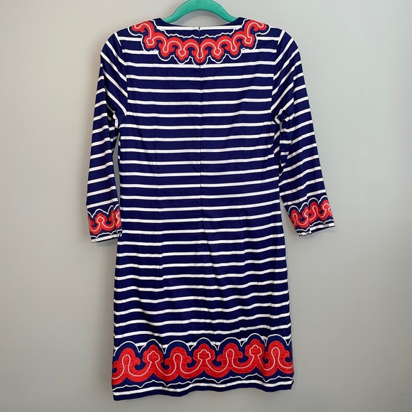 EUC Vineyard Vines Border Print Tunic Dress Nautical Theme Size 0 - Picture 4 of 6